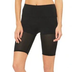 High Waist Lavish Biker Short - Black